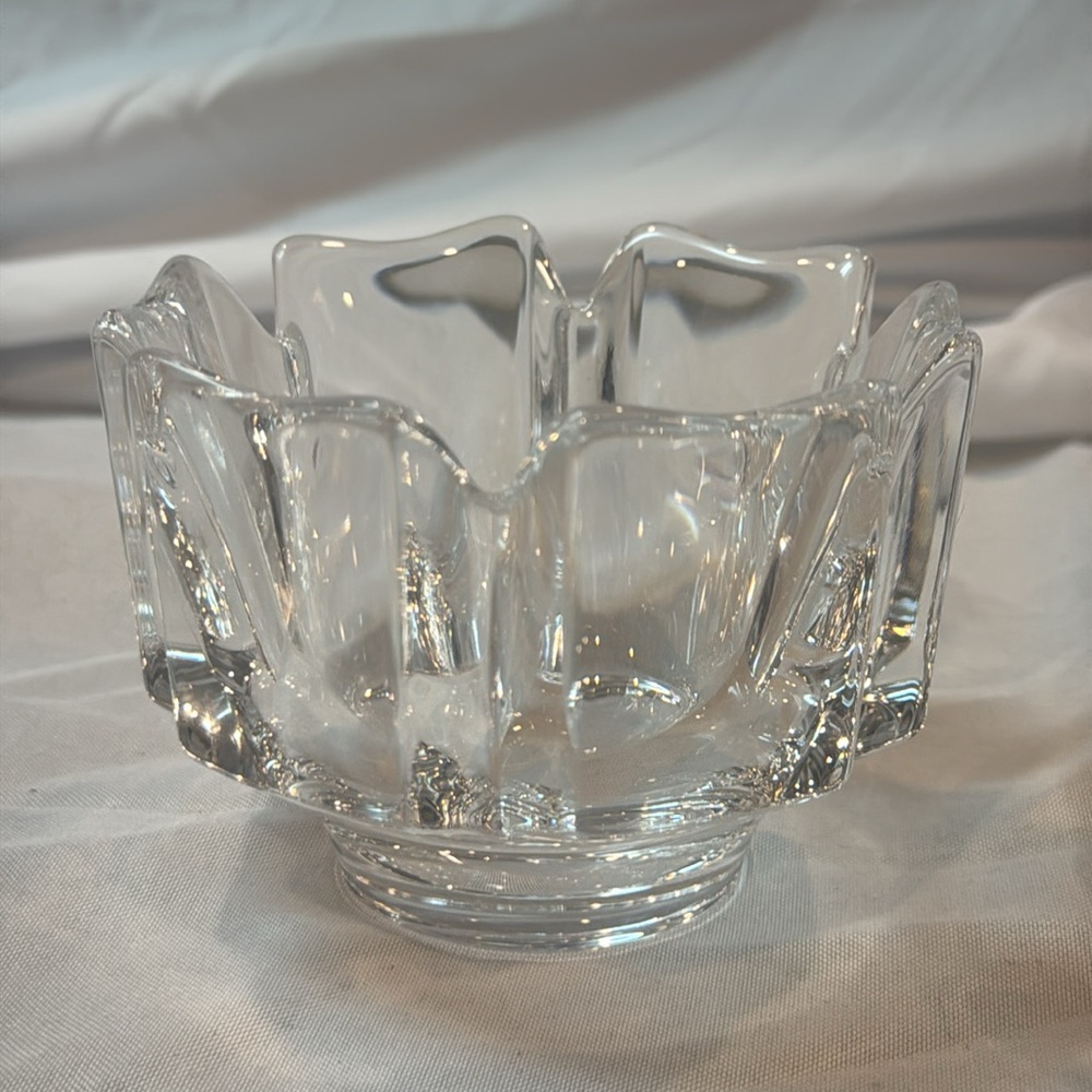 Orrefors Sweden CORONA Crystal Bowl Trinket Dish Candy Dish - Picture 4 of 5